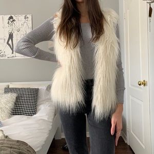 H&M fur vest